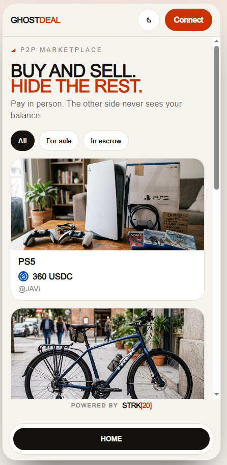 GhostDeal marketplace listings