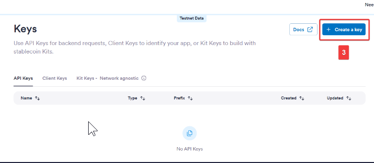 Step 3 - Create Key