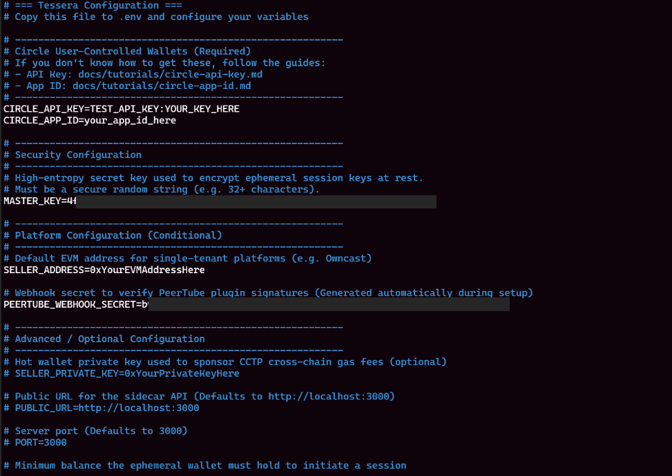 .env configuration